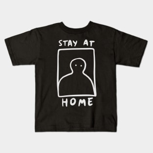 Stay At Home - Social Distancing Quarantine Drawing Kids T-Shirt